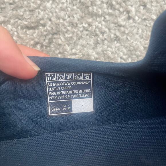 NWT Skechers Go Walk Max Wide Width Sneaker Slip On Comfort Navy Blue Size 11.5 - Picture 8 of 10